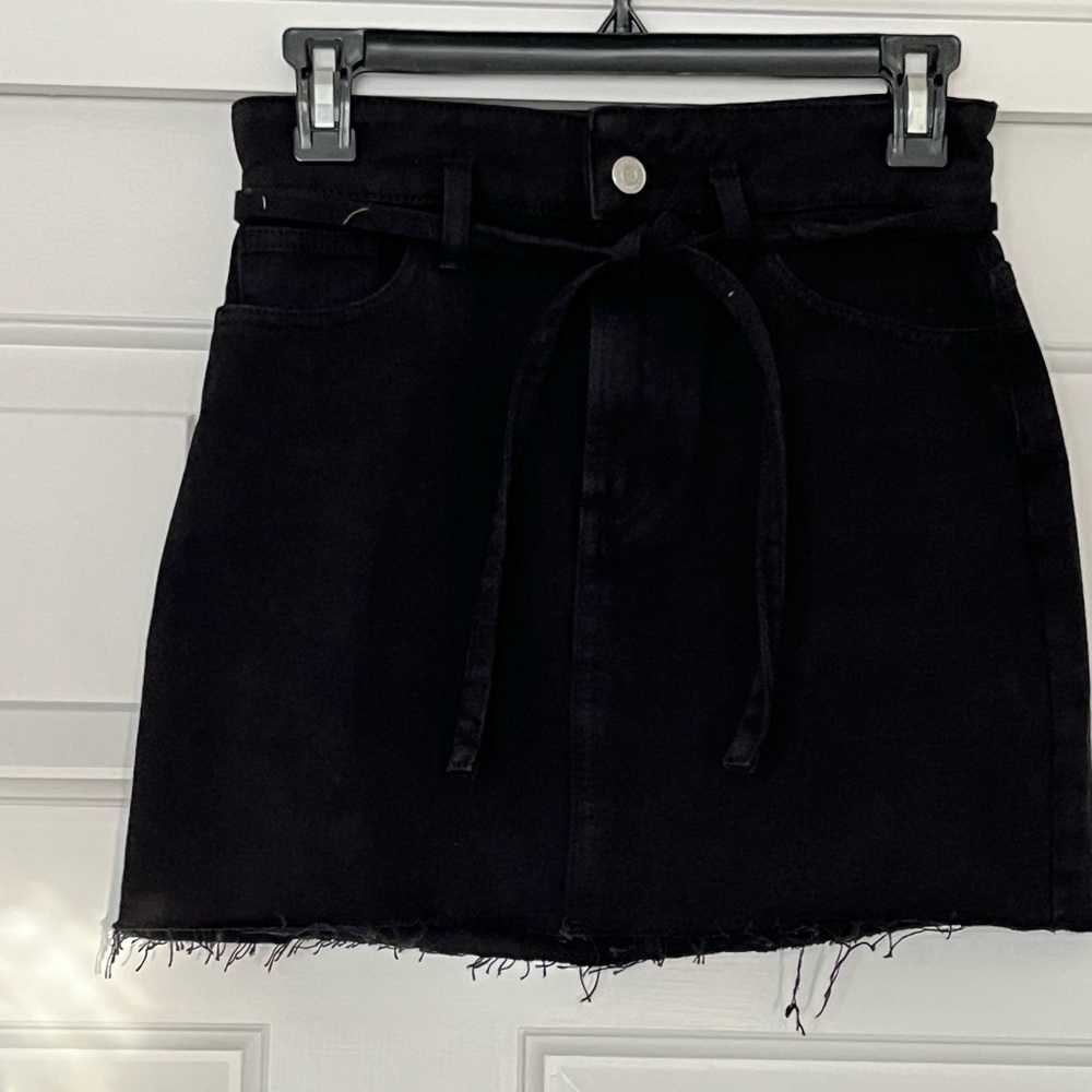 PacSun Black Denim Skirt